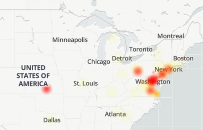 Fios en panne pour des millions de personnes