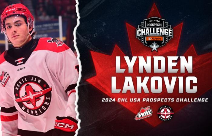 Lakovic, champion de la WHL, est prêt à mettre ses compétences au service du Défi des espoirs de la LCH aux États-Unis 2024 présenté par Kubota Canada