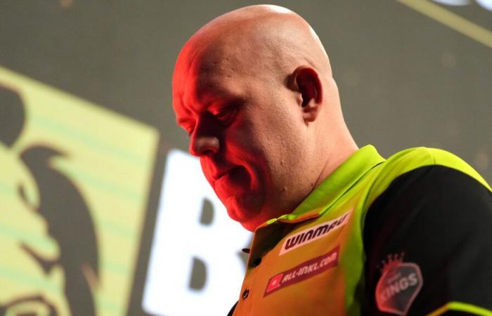 L’année stérile de Michael van Gerwen se poursuit, éliminé de la phase de groupes du Grand Chelem de fléchettes en 14 ans pour la première fois par Ryan Joyce