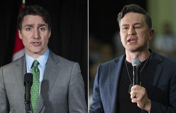 Trudeau et Poilievre au coude à coude au Québec, selon un sondage Léger-Le Journal-TVA