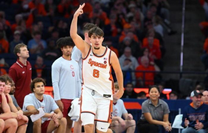 Orange s’échappe avec une victoire 74-72 sur Colgate, passe à 2-0