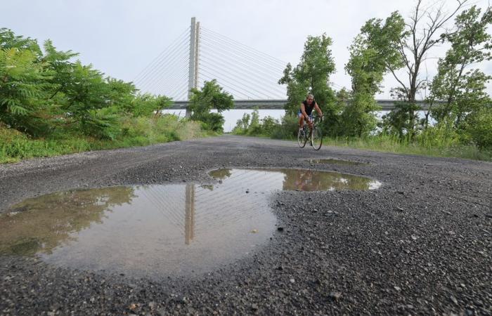 Voie maritime du Saint-Laurent | Le repavage de la piste cyclable reporté à 2025