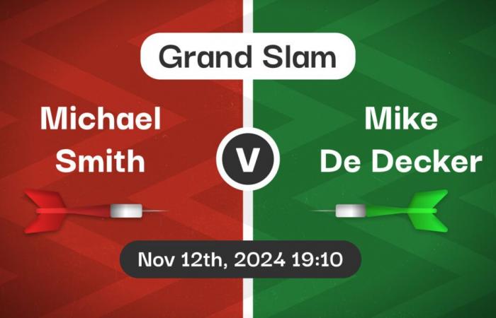 Michael Smith contre Mike De Decker Conseils de paris et aperçu du match