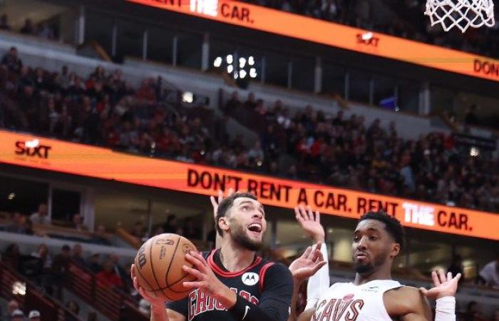 Cleveland Cavaliers 119, Chicago Bulls 113 au United Center – Chicago Tribune