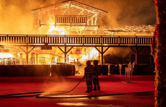 un incendie détruit une partie du marché de Noël du Barcarès