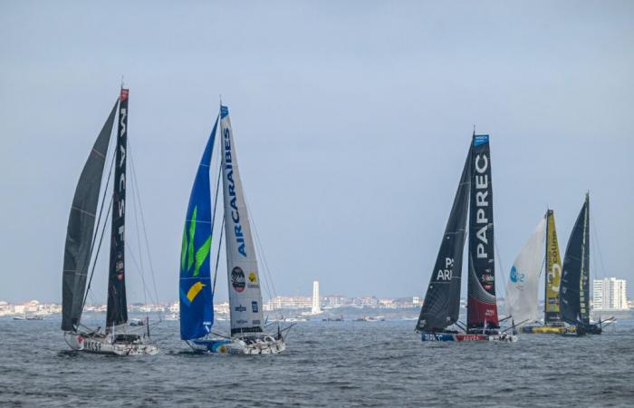 Les Sables-d’Olonne Vendée Globe VIDEO Sébastien Simon guadagna quota…