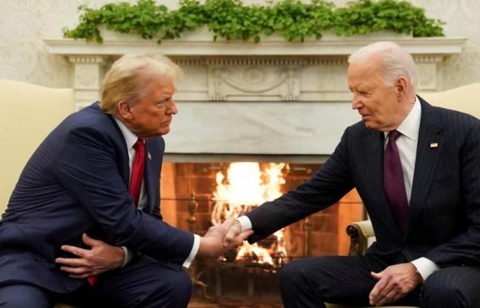 Trump revient à la Maison Blanche pour une rencontre avec Biden