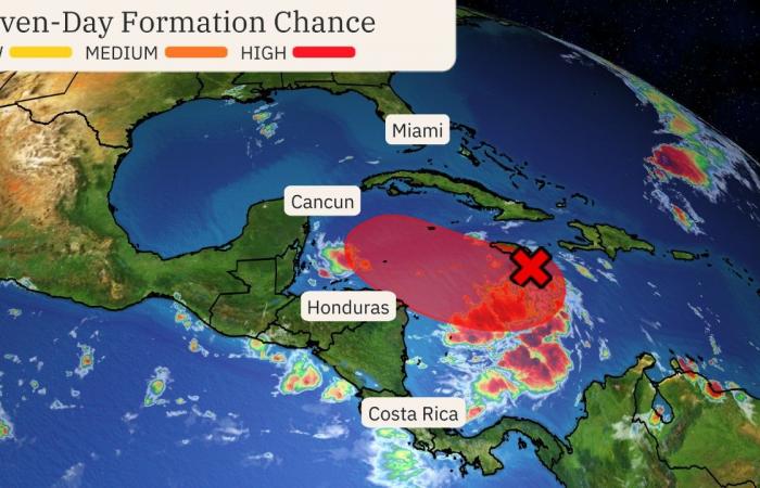 La tempête tropicale Sara risque de se former dans les Caraïbes