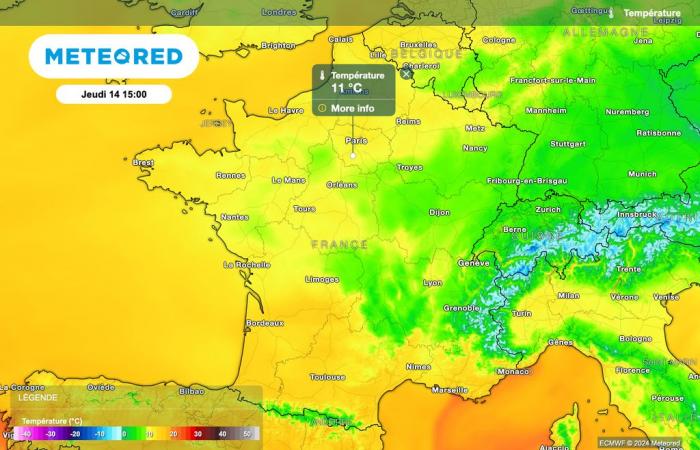 la baisse des températures se poursuit cet après-midi en France ! La chute va-t-elle continuer ?