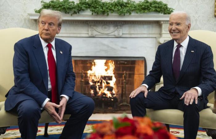 Trump reçu à la Maison Blanche par Biden