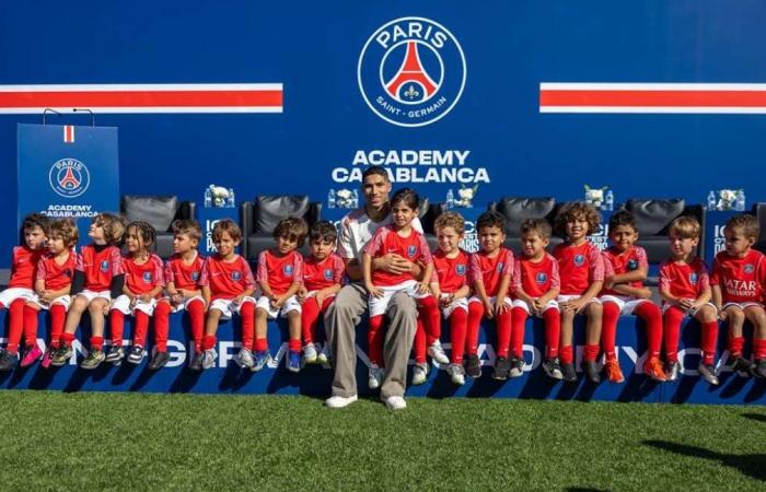 Le Paris Saint-Germain ouvre une nouvelle académie au Maroc en présence d’Achraf Hakimi