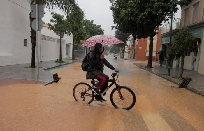 Des pluies torrentielles s’abattent sur Malaga et le sud de l’Espagne