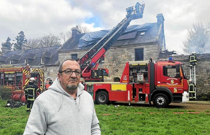 A Brélès, un incendie ravage un mas de Brescanvel