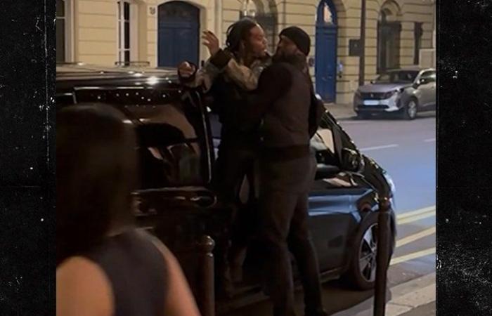 Offset et son entourage se bagarrent avec le Rival Rap Crew à Paris dans Wild Video