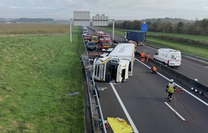 la circulation à nouveau coupée suite à un accident similaire