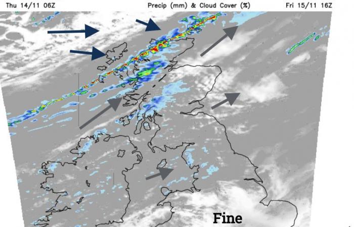 De l’air plus froid arrive de l’Arctique