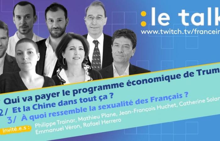 Live – The Talk – Qui va payer le programme économique de Trump, et la Chine dans tout ça et à quoi ressemble la sexualité française, venez poser vos questions en direct !