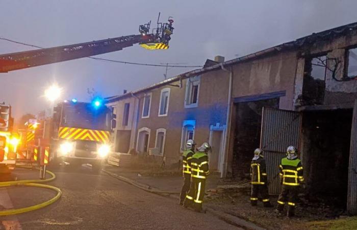 Moriville. Un incendie se déclare rue Haute, une trentaine de pompiers mobilisés