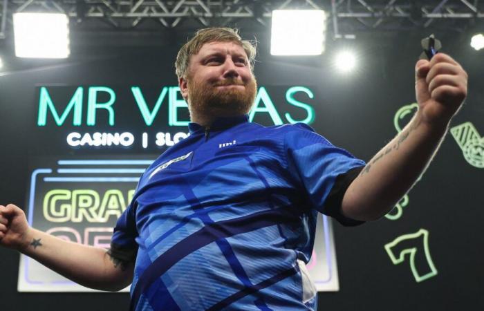 Grand Chelem de fléchettes 2024 : Cameron Menzies surprend James Wade pour atteindre les quarts de finale alors que Rob Cross éblouit en double