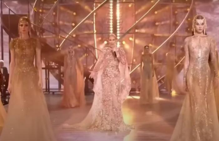 Céline Dion chante au défilé Elie Saab, mais il y a un problème