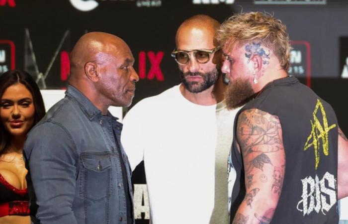 les images de la pesée de Mike Tyson avant d’affronter Jake Paul (et il est en pleine forme à 58 ans)