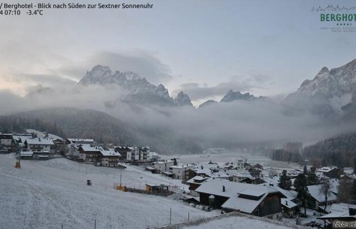 À Sesto Pusteria, une couche de neige anticipe l’hiver tandis que Jannik Sinner concourt à Turin