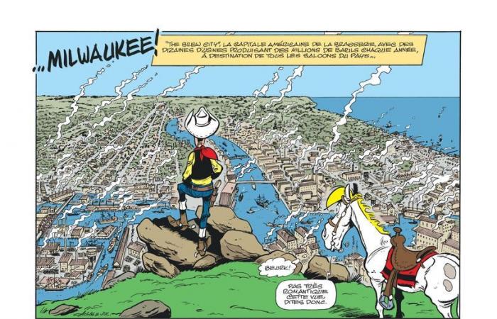 La bière met la pression sur Lucky Luke