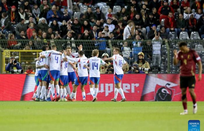 Match de football de la Ligue A de l’UEFA Nations League 2024/25 : Belgique contre Italie-Xinhua