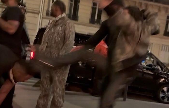 Offset et son entourage se bagarrent avec le Rival Rap Crew à Paris dans Wild Video