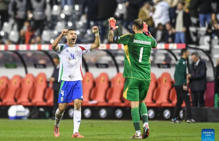 Match de football de la Ligue A de l’UEFA Nations League 2024/25 : Belgique contre Italie-Xinhua