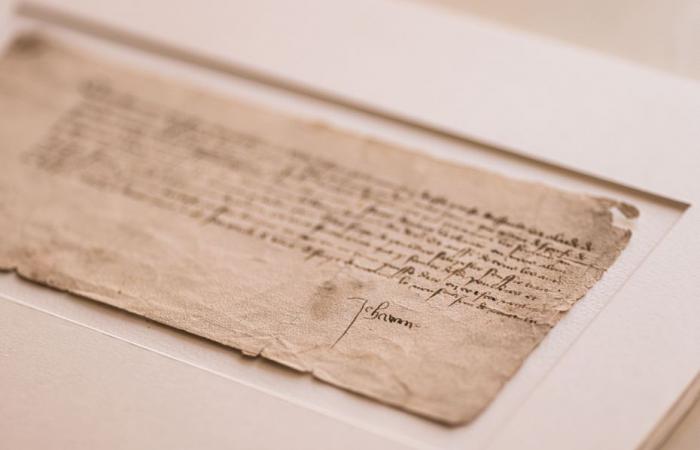 une lettre de Jeanne d’Arc prêtée à la British Library