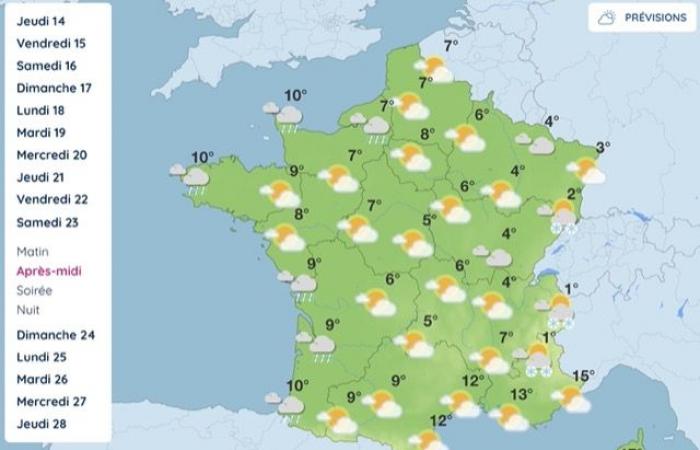 quel temps fera-t-il la semaine prochaine ?