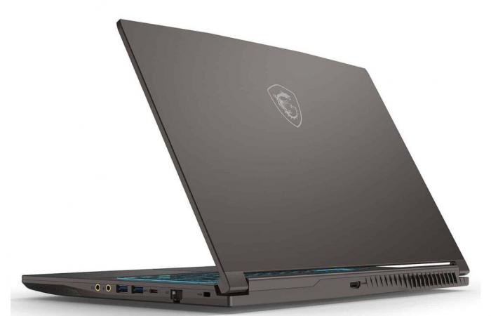 Promo 999 € MSI Thin 15 B12VE-2414FR, PC portable gaming multimédia fin et léger 15″ 144Hz Scalable Ultrabook Gris Intel Core i7-H GeForce RTX 4050 et 1 To SSD