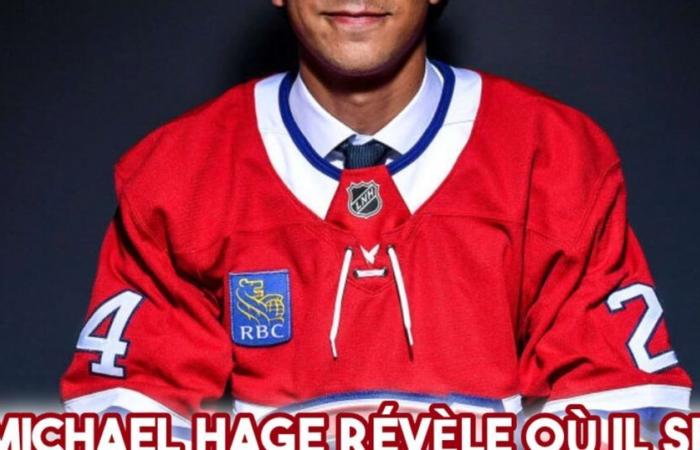 Michael Hage révèle où il se voit dans l’alignement des Canadiens