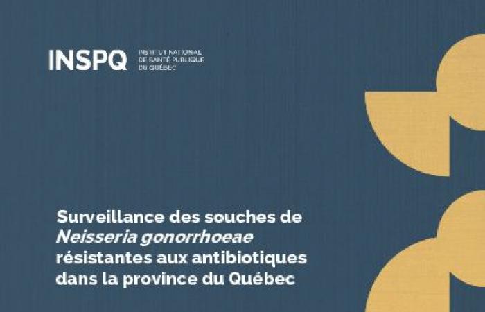 Surveillance des souches de Neisseria gonorrhoeae résistantes aux antibiotiques au Québec