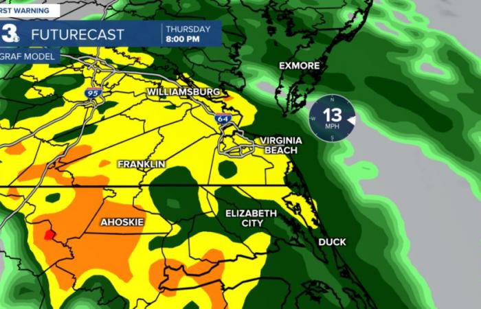 Pluie et vent pour terminer la semaine, menace d’inondations côtières