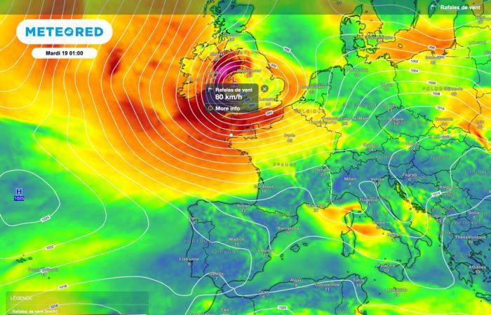 Nos cartes indiquent un net renforcement des vents en France ! Faut-il s’attendre à un coup de vent ou à une tempête ?