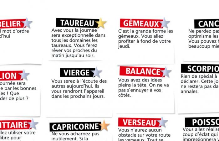 L’horoscope Double Expresso RTL2 du jeudi 14 novembre 2024