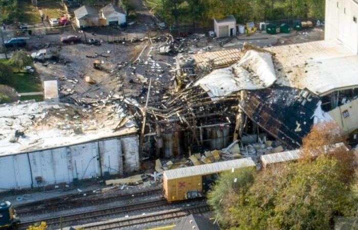 Des images de drone capturent l’étendue des dégâts et de la destruction suite à l’explosion meurtrière de Louisville