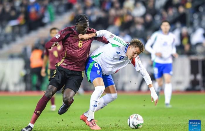 Match de football de la Ligue A de l’UEFA Nations League 2024/25 : Belgique contre Italie-Xinhua