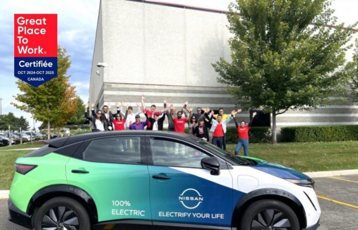 Nissan Canada reconnu pour la sixième année consécutive par Great Place to Work : un modèle d’engagement envers ses employés