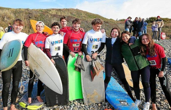 A Quimperlé, les lycéens de Kerneuzec champions de surf du Finistère