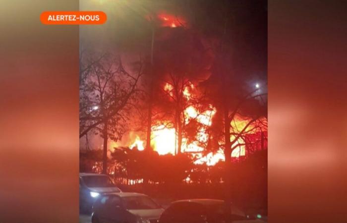 Un incendie massif se déclare devant l’usine Viangro à Anderlecht