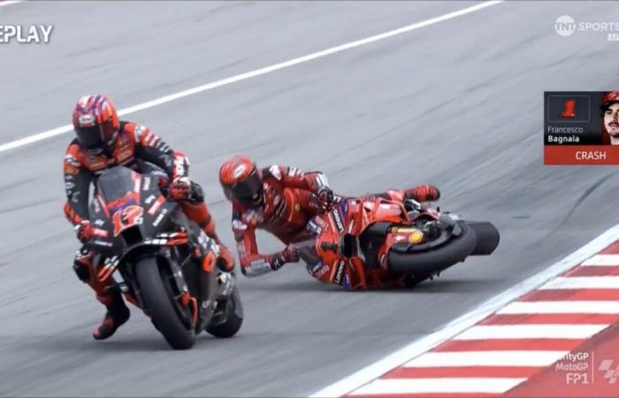 L’étrange accident de Pecco Bagnaia alors que la séance était déjà terminée.