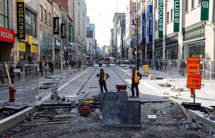 Rue Sainte-Catherine | Les travaux seront moins lourds l’an prochain, promet la Ville