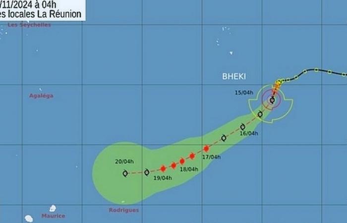 Bheki, forte tempête tropicale n°3, est à 2 400 km de La Réunion