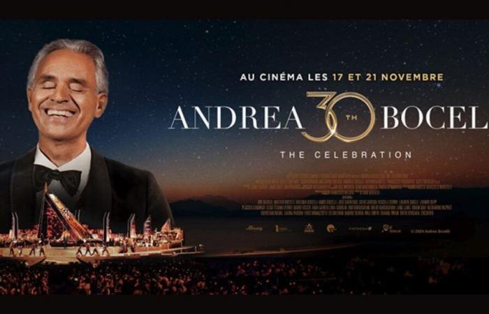 Le ténor italien du GARD Andrea Bocelli en ciné-concert dans plusieurs cinémas