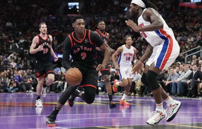 Les Raptors perdent un sixième match consécutif, 99-95 contre les Pistons