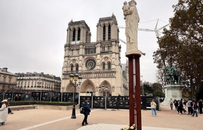 retrouvée intacte après l’incendie, la statue de la Vierge à l’Enfant reviendra à la cathédrale après une retraite aux flambeaux