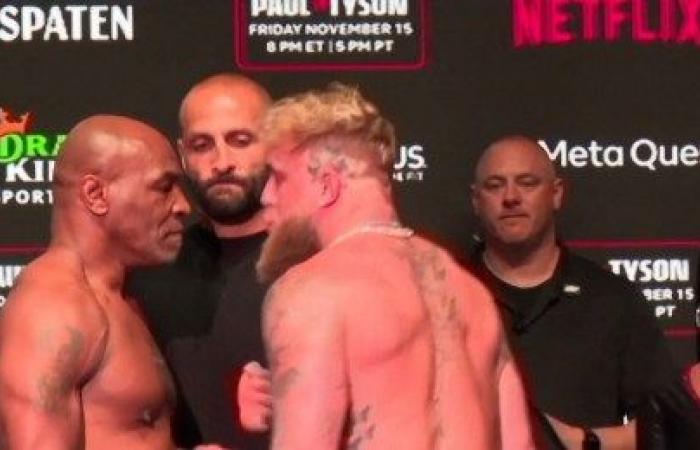 Mike Tyson gifle Jake Paul avant le match prévu